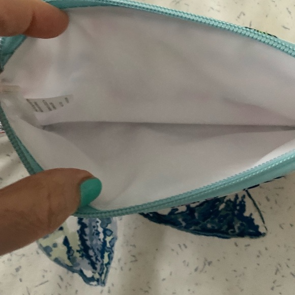 Scout wristlet Pouch with Pink and Blue Beach Theme - Picture 3 of 4